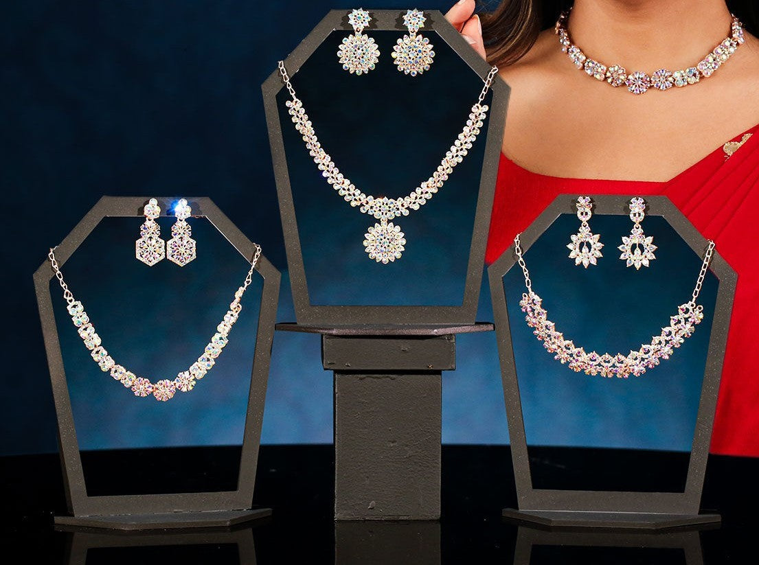 Austrian Diamond Necklace Set | š„SET of 3 Necklaceš„