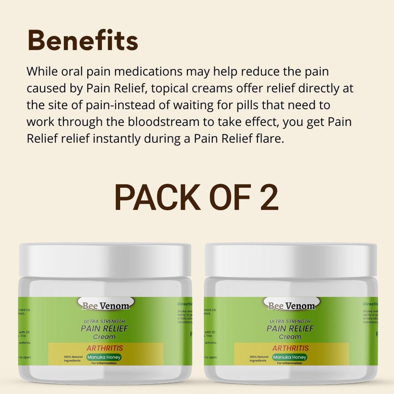 Bee Venom Ultra Strength Pain Relief Cream |š„ BUY 1 GET 1 FREEš„