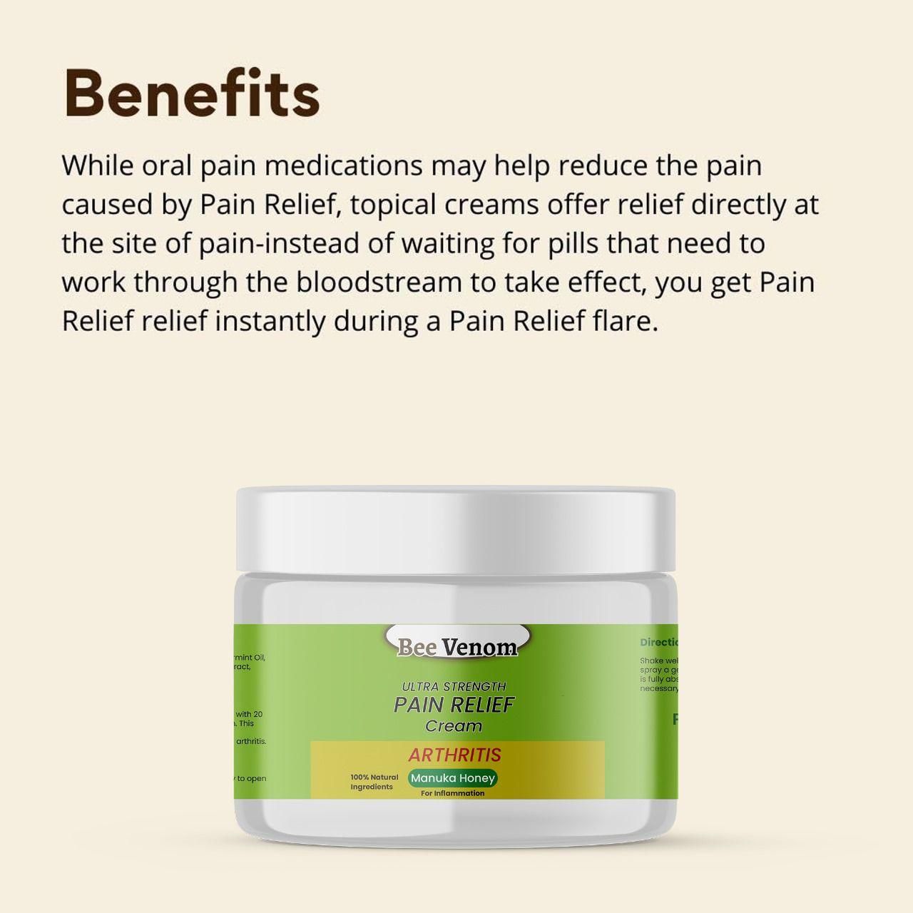Bee Venom Ultra Strength Pain Relief Cream |š„ BUY 1 GET 1 FREEš„